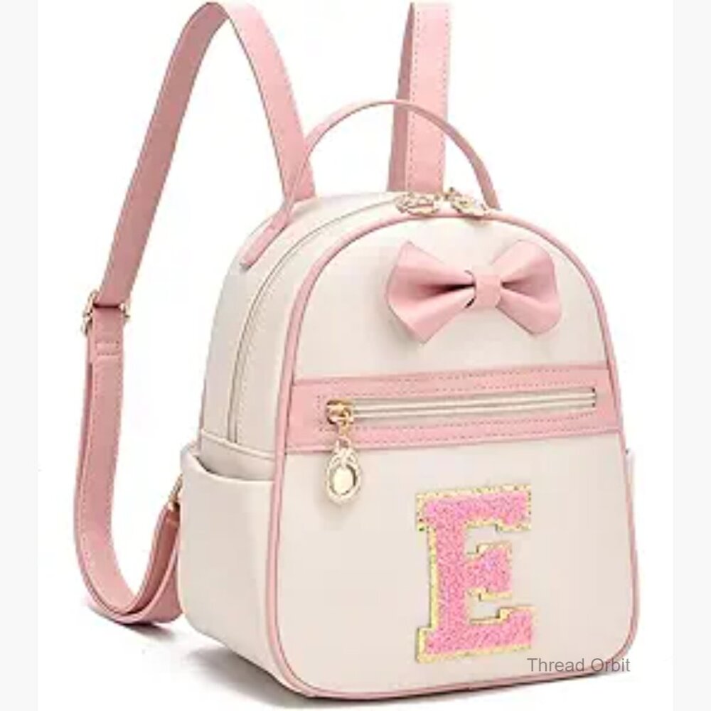 Personalized Initial Mini Backpack Vegan Leather … - image 1